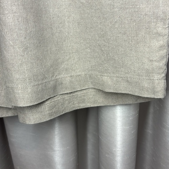 FLAX Linen Sun Shorts Beige/ Tan Flat Front Shorts,  medium - Picture 5 of 7